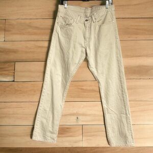 Ralph Lauren 1967 Polo
Vintage Distressed White/Off
White Denim Jeans 32 x 30